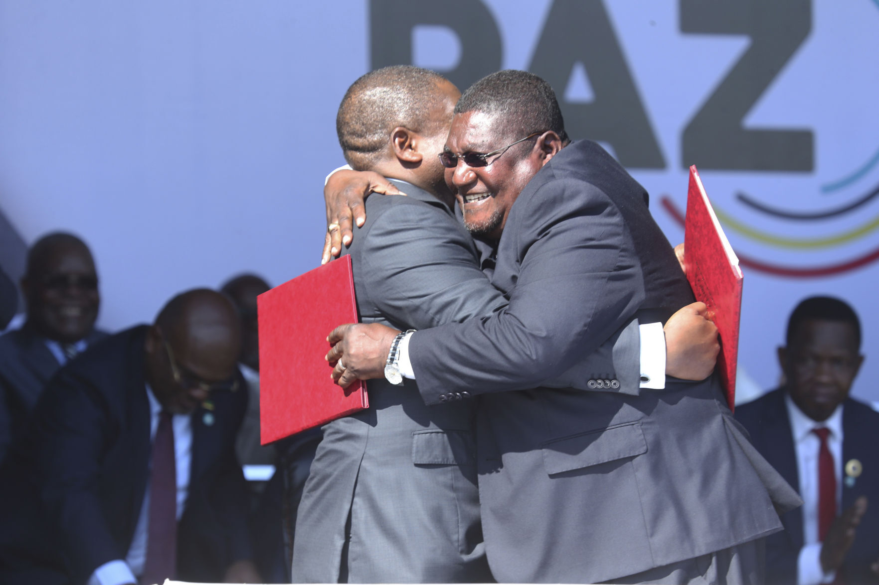 APTOPIX Mozambique Peace Accord
